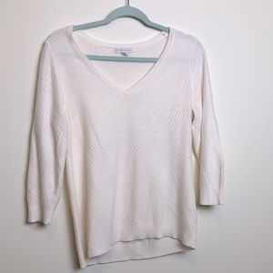New York & CO. Sweater white long sleeve SZ M